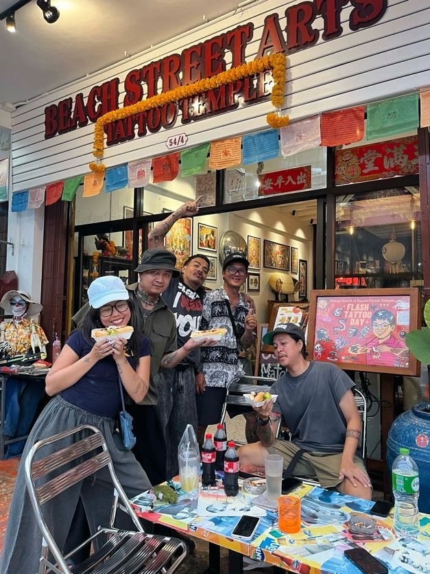 Beach Street Arts Tattoo Temple Front & Crew